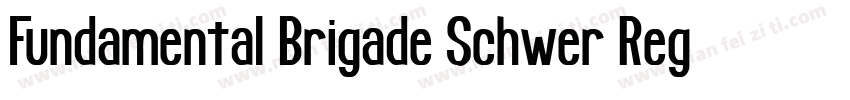 Fundamental Brigade Schwer Regular字体转换